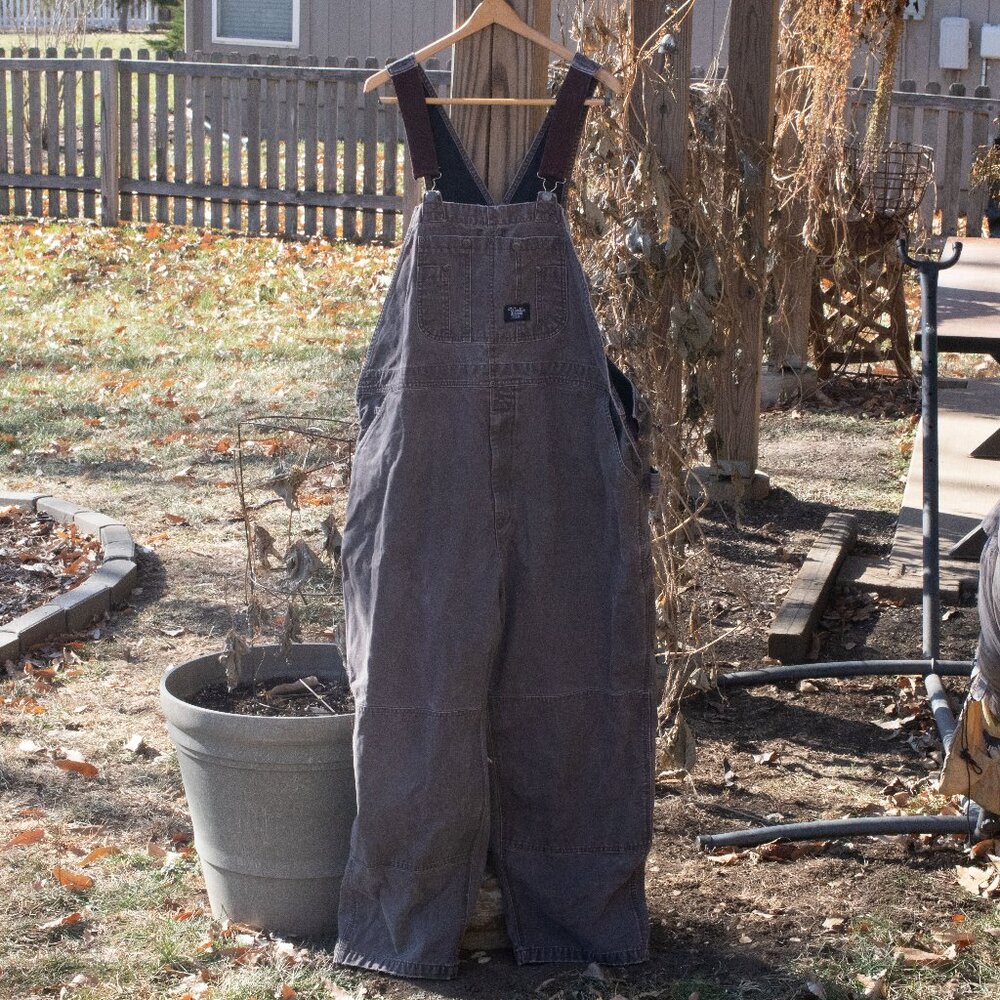 Vintage Walls Blizzard Pruf Men's XXL Grey Bib Coveralls Workwear Outdoor Wear